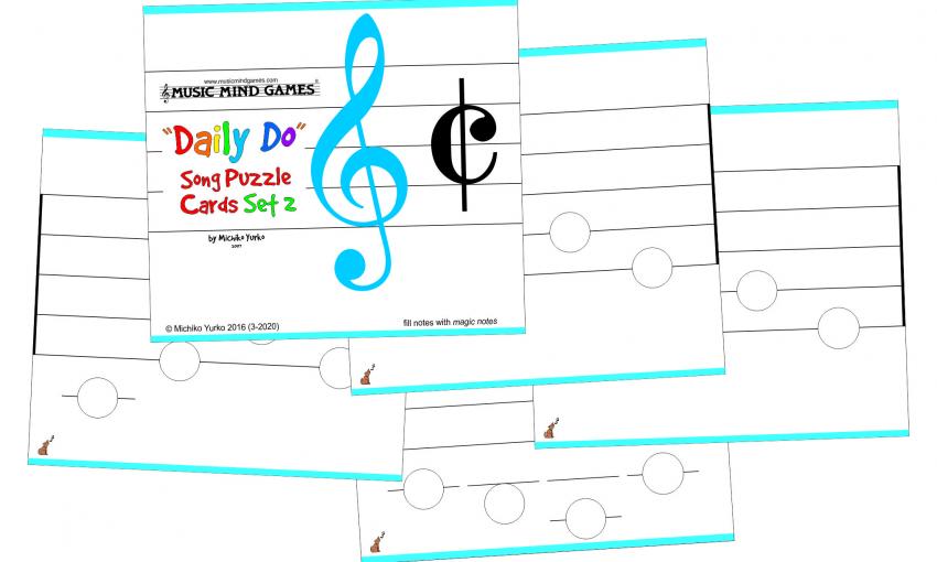 Daily Do Song Puzzle Cards Set 2 (PDF)