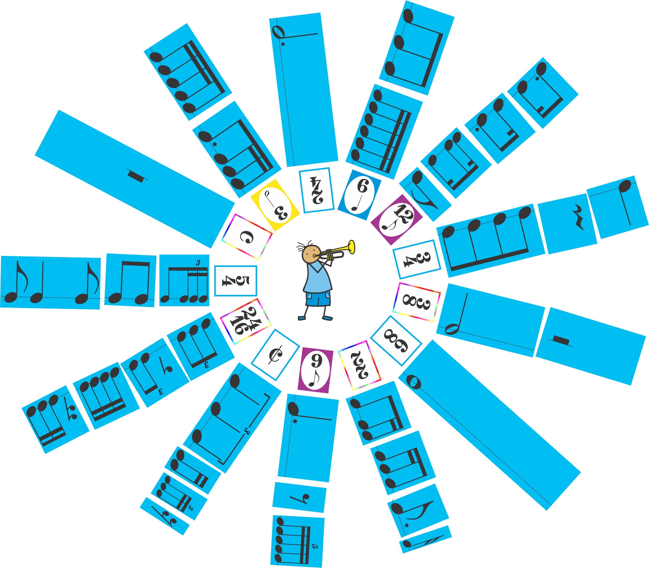 Real Rhythm Cards Set