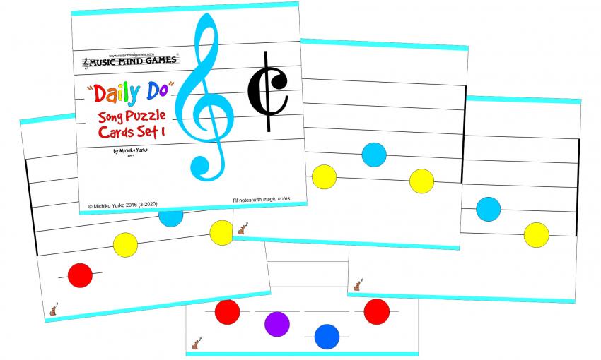 Daily Do Song Puzzle Cards Set 1 (PDF)